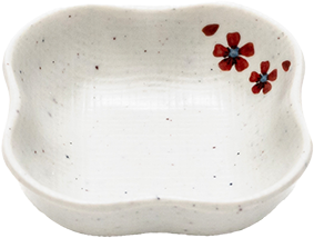 Matte Flower shaped Sauce dish